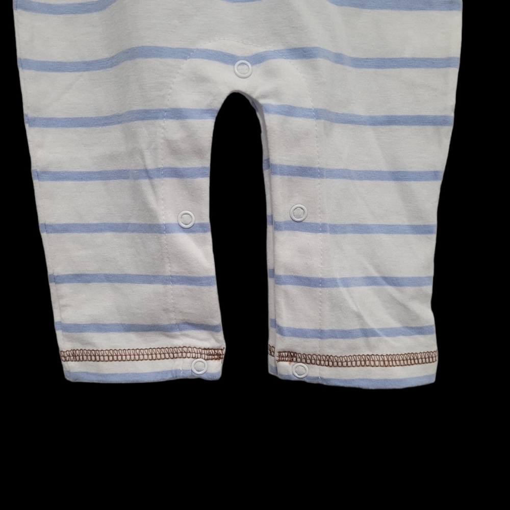 Baby Luigi Boy's Stripe Romper - Picture 5 of 12